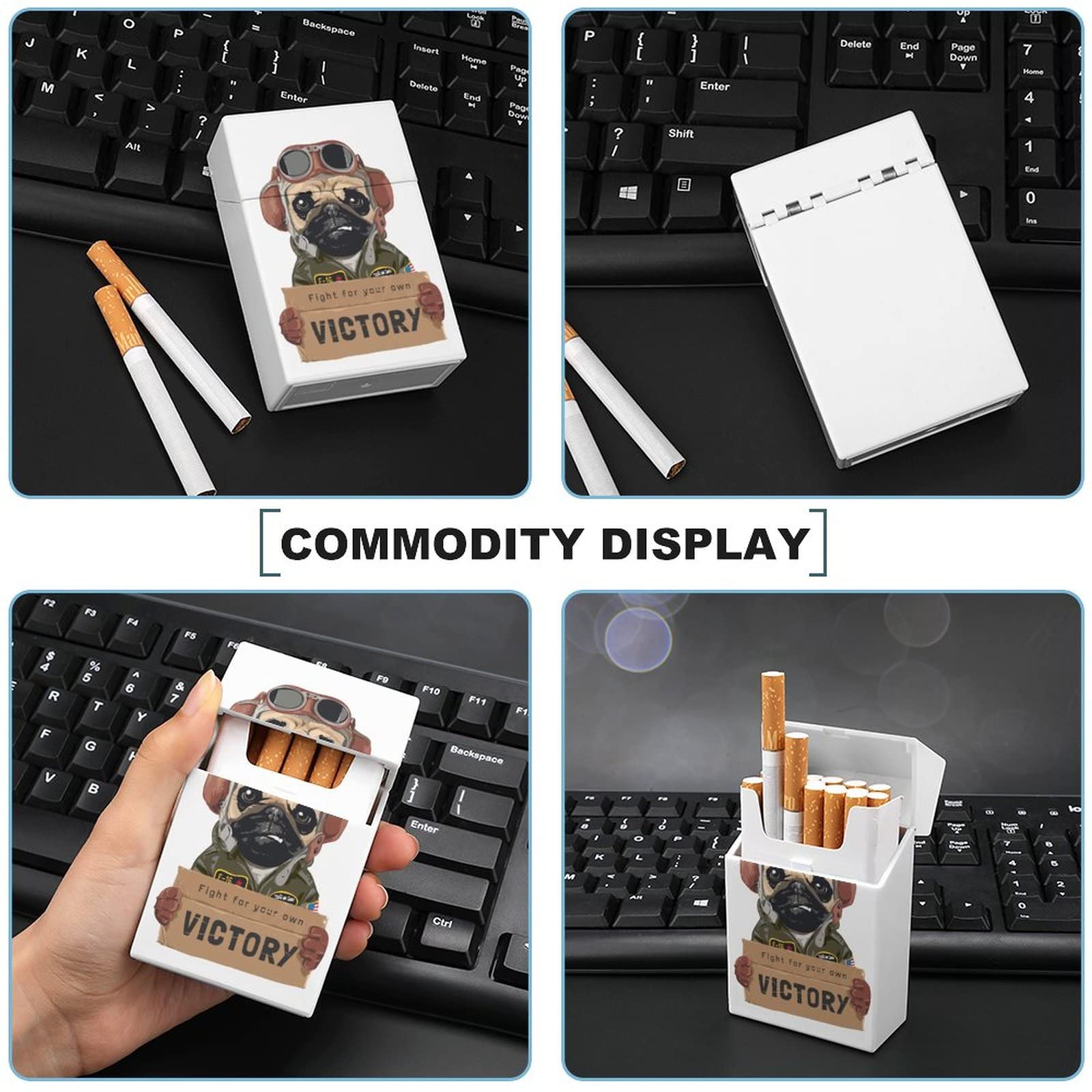 Amazon | タバコケース シガレットケース 面白いパグ たばこケース